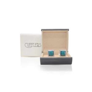 Cufflers Classic Cufflinks for Men’s Shirt with a Gift Box – CU-0003-Green