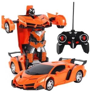 Rg Shop Kids Interchangeable Direct Robot Car-Orange