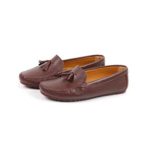 Sage Leather Casual Shoes For Women Maroon (670091)-37 - Euro