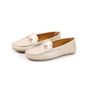 Sage Leather Casual Shoes For Women Fawn (670093)-38 - Euro