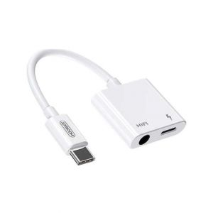 Joyroom Ben Series USB Type-C To HIFI + PD Audio Converter White (SH-C1)