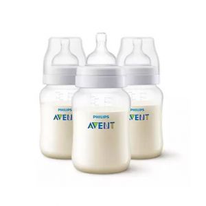 Philips Avent Anti Colic Baby Feeding Bottle 260ml - Pack Of 3 (SCF813/37)