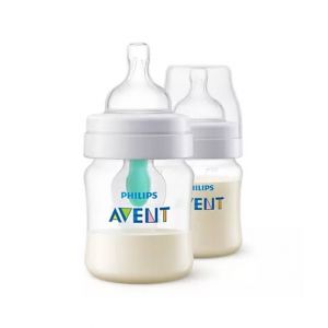 Philips Avent Anti Colic Baby Feeding Bottle With AirFree Vent Pack Of 2 (SCF810/24)