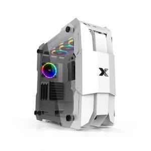 Xigmatek X7 Tempered Glass ARGB Super Tower Gaming Case White (EN46225)