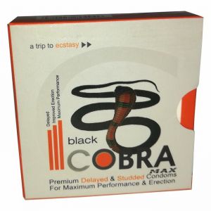 Black Cobra Condoms For Men Pack Of 3