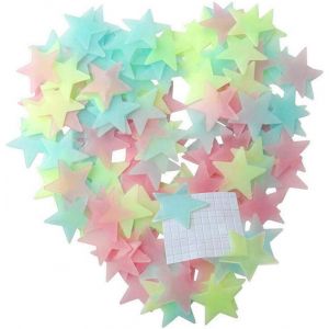 Scenic Accessories Glowing Stars Wall Sticker 100 Pcs 