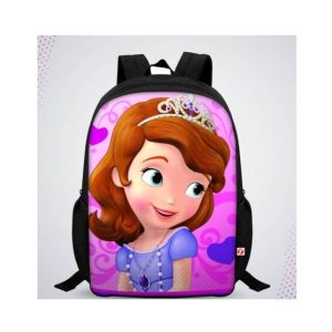 Traverse Princess Sofia Digital Printed Kids Bag - Black (T101S)
