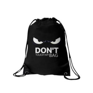Traverse Don’t Touch My Bag Printed Drawstring Bag (T519DRSTR)