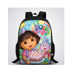 Traverse Dora Digital Printed Kids School Backpack - Black (T869S)