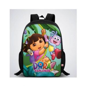 Traverse Dora Digital Printed Kids School Backpack - Black (T868S)