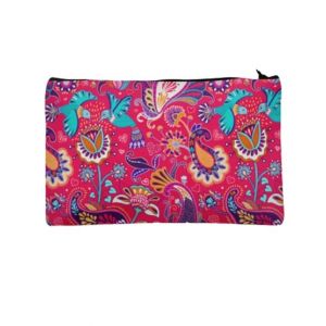 Traverse Floral Design Digitally Printed Pencil Pouch For Girls (T915)