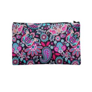 Traverse Floral Design Digitally Printed Pencil Pouch For Girls (T912)