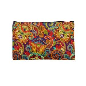 Traverse Floral Design Digitally Printed Pencil Pouch For Girls (T911)