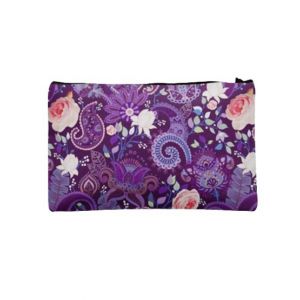 Traverse Floral Design Digitally Printed Pencil Pouch For Girls (T905)
