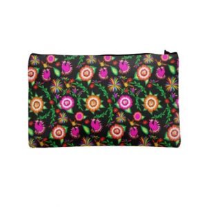 Traverse Floral Design Digitally Printed Pencil Pouch For Girls (T904)