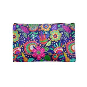 Traverse Floral Design Digitally Printed Pencil Pouch For Girls (T903)