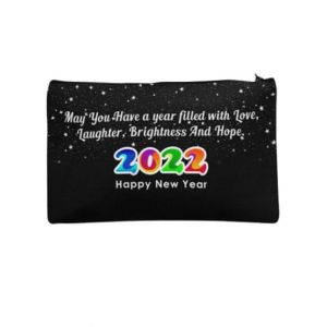 Traverse Happy New Year 2022 Digitally Printed Pencil Pouch (T787)