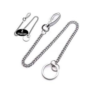 Afreeto Long Steel Chain Keychain - Pack of 2