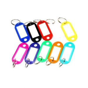 Afreeto Name Tag Keychain Multicolor Pack Of 15 (0066)