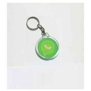 Afreeto Plastic Whatsapp Logo Keychain