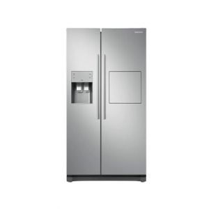 Samsung Inverter Side-By-Side Refrigerator With Water Dispenser 18 Cu Ft (RS50N3913SA/EU)-Silver