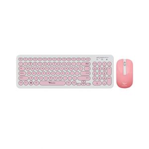 Alcatroz Jellybean A2000 Wireless Keyboard and Mouse Combo White/Peach