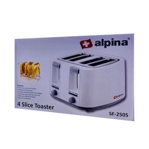 Alpina 1300W 4 Slice Touch Toaster White (SF-2505)