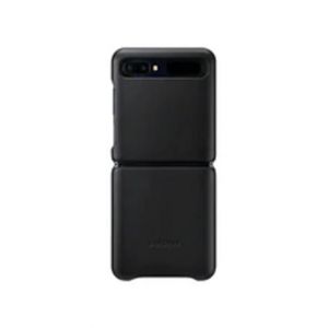 Samsung Galaxy Z Flip 3 Genuine Leather Cover Case - Black