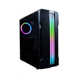1st Player R3A Mid-Tower Black Gaming Case Without Fans (Black)