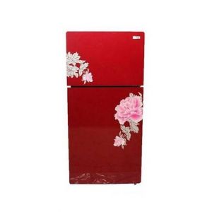 Gaba National Freezer On Top Glass Door Refrigerator 8 Cu Ft Red (GNR-188)
