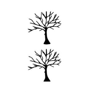M.Mart Winter Tree Temporary Flash Tattoo Pack of 2