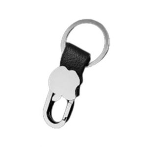 M.Mart Waist Buckle Apple Design Leather Key Chain