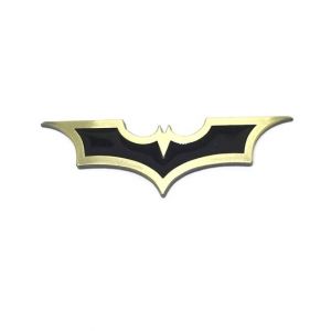 M-Mart Batman Metal Logo 3D Car Sticker