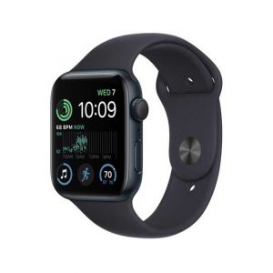 Apple Watch SE 2022 44mm Midnight Aluminum Case with Midnight Sport Band - GPS