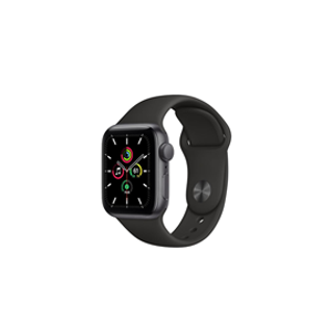 Apple Watch SE 44MM Space Gray Aluminum Case with Black Sport Band - GPS (2022)