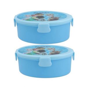 Appollo Oval Lunch Box Blue - Pack of 2