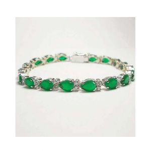 Artistic Jewels Bracelet For Women White/Green (BR-50)