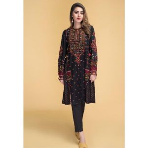 KS Collection Embroidery Linen Suit For Women - 2PC 