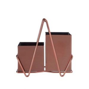 Premier Home 2 Compartment Cutlery Caddy - Copper (511119)
