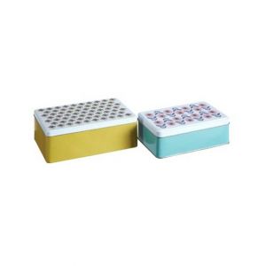 Premier Home Joni Storage Rectangular Tins - Set Of 2 (507314)