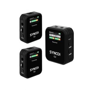 Synco Ultra Compact Dual Wireless Microphone System Black (G2-A2)