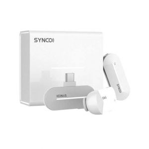 Synco Type C Interface Dual Wireless Microphone System Pearl White (P2T)