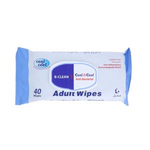 Cool & Cool Adult Wipes - 40 Pcs (A322CX)