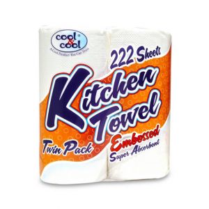 Cool & Cool Embossed Kitchen Towel Roll White (K550LP)