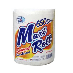Cool & Cool Embossed Maxi Roll White (M1118LP)