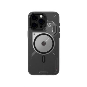Aulumu A15 Semi Translucent Frosted Case For iPhone 15 Pro Max Black (ALM-0009)