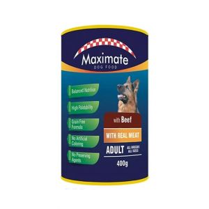 Maximate Beef Canned Adult Dog Food 400g