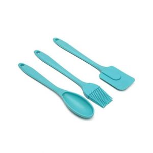 Easy Shop Silicone Spatula Brush and Spoon Set - Pack Of 3
