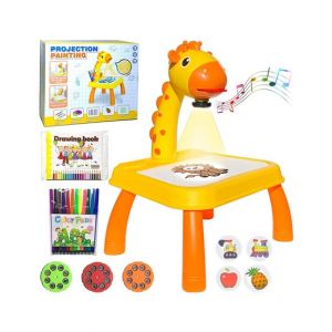 Easy Shop Kids Giraffe Projector Painting & Drawing Table Set - 24 Toys