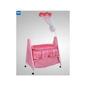 Easy Shop Baby Swinging Cradle with Attached Net - Pink
